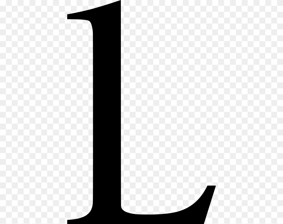 Letter L, Gray Png Image