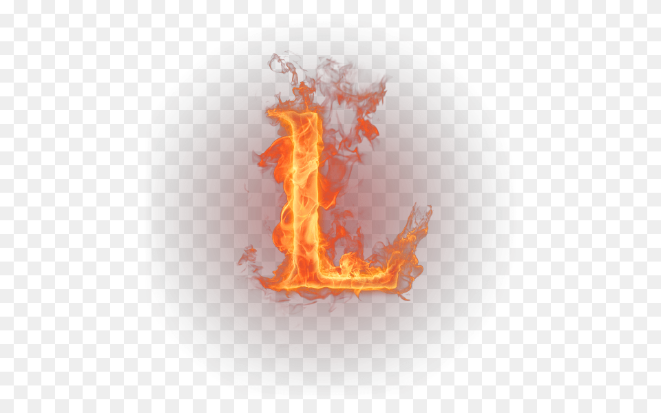 Letter L, Fire, Flame, Bonfire Png