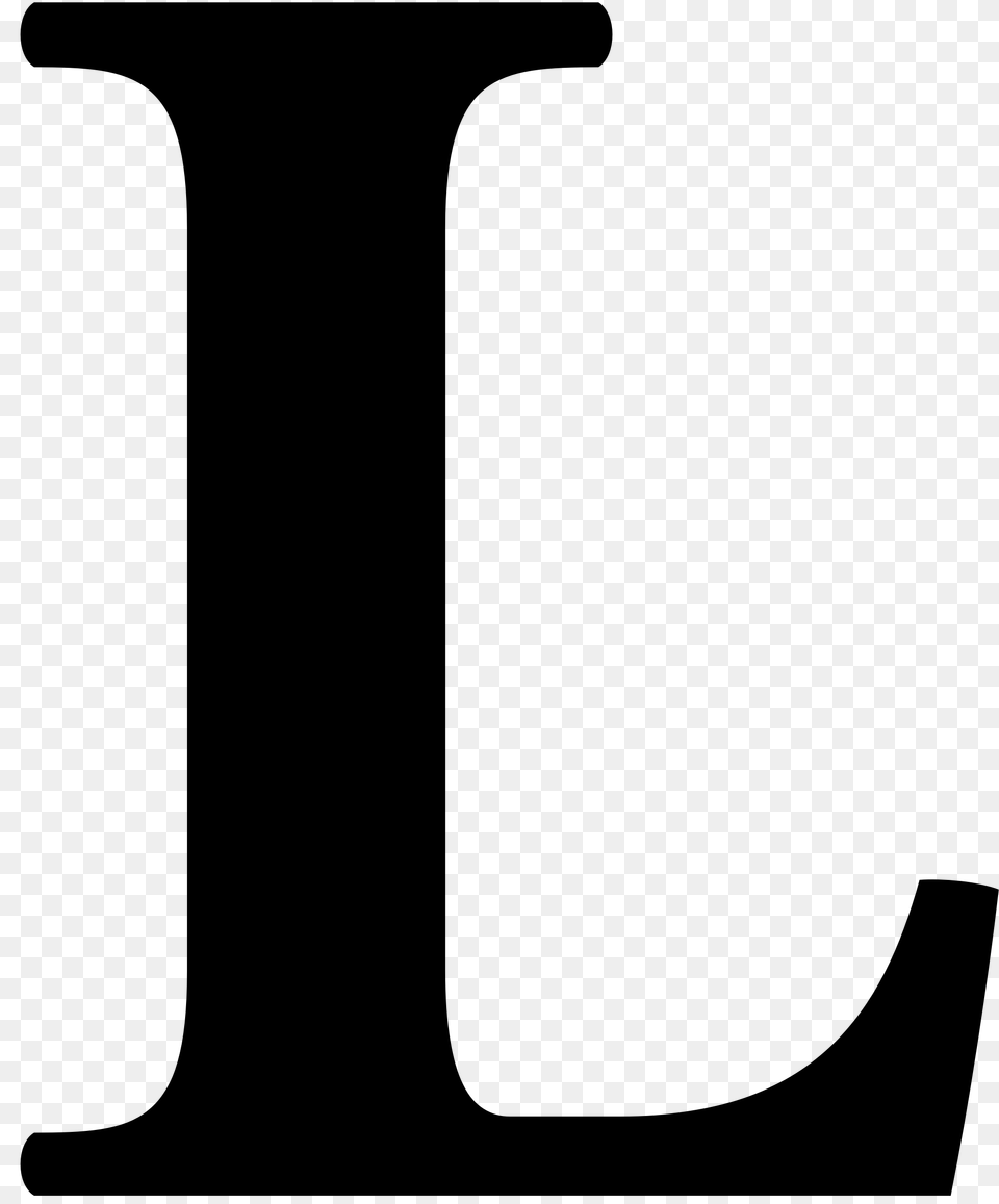 Letter L, Gray Free Png Download