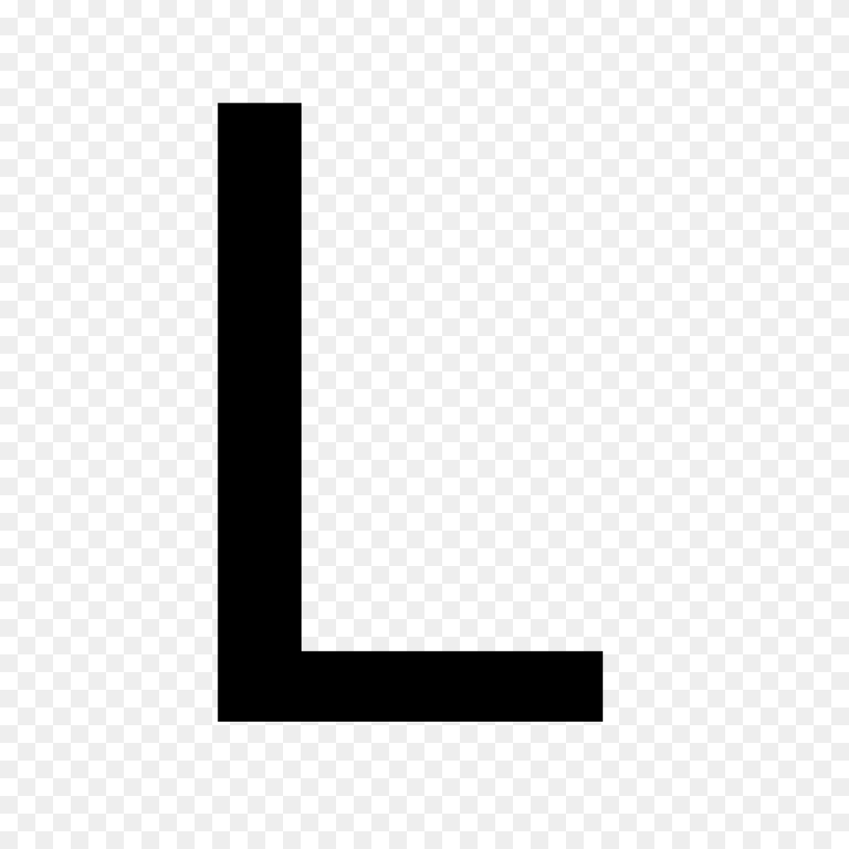 Letter L, Gray Free Png Download