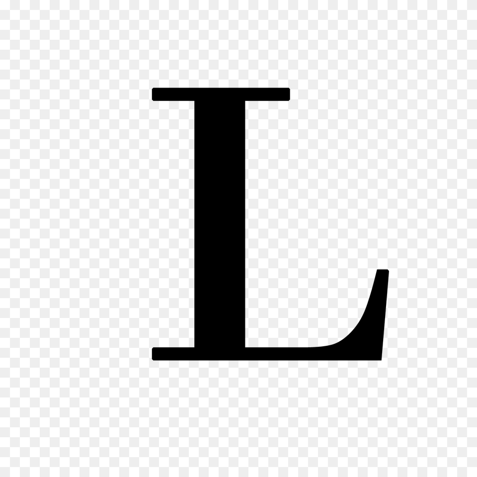 Letter L, Gray Free Transparent Png