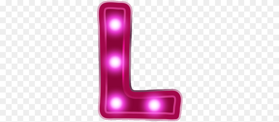 Letter L Neon Letras Em, Purple, Text, Symbol, Number Free Png Download