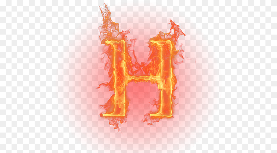 Letter Light Fire Letter H, Flame, Bonfire Free Png