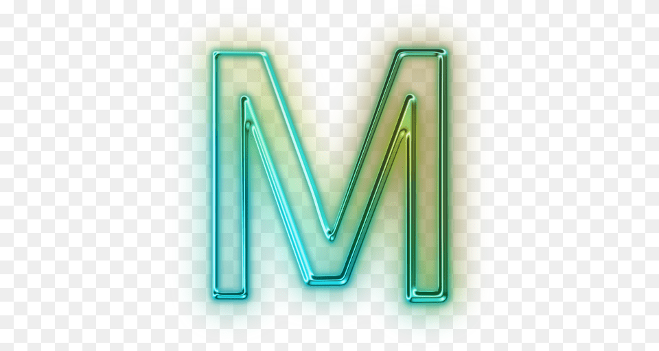 Letter M, Light, Neon Png