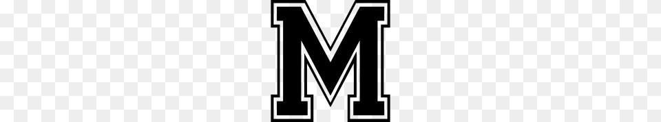 Letter M, Gray Png Image