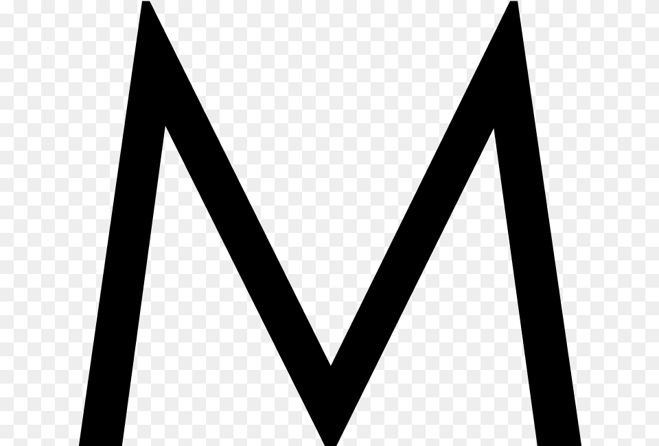 Letter M Bukva M, Gray Png