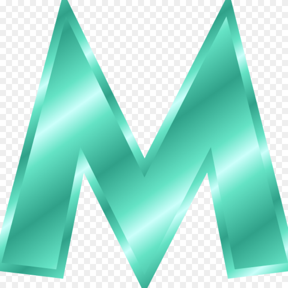 Letter M Clipart 19 M Banner Royalty Library Huge Gold Letter M, Green, Triangle Png