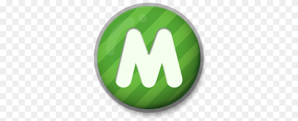 Letter M Green Roundlet, Logo, Badge, Symbol, Disk Free Transparent Png