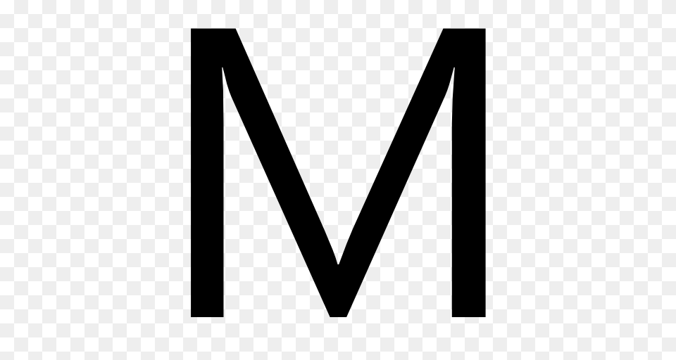 Letter M Icons, Gray Free Transparent Png
