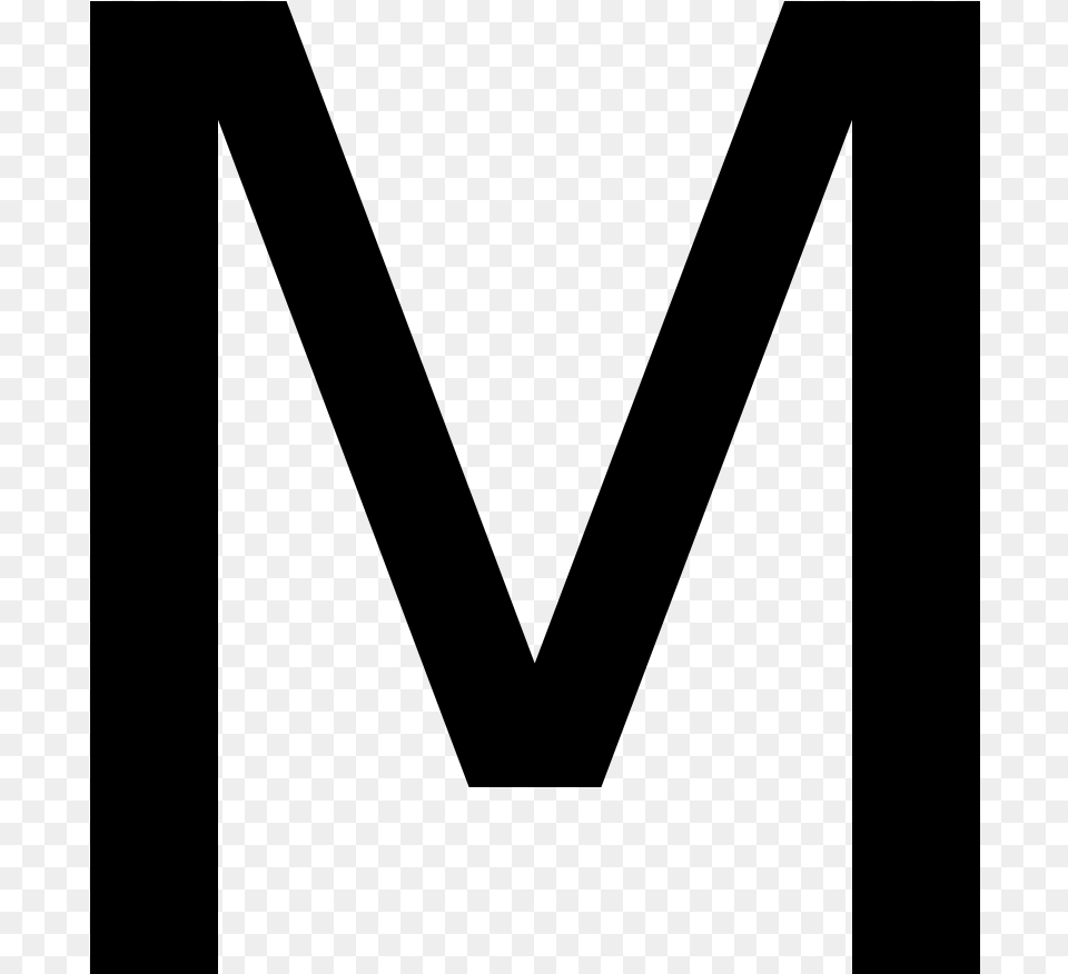 Letter M Images Black And White, Gray Free Png Download