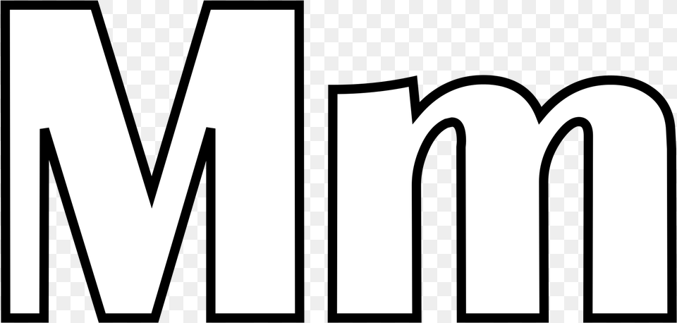 Letter Mm Coloring, Logo Free Png