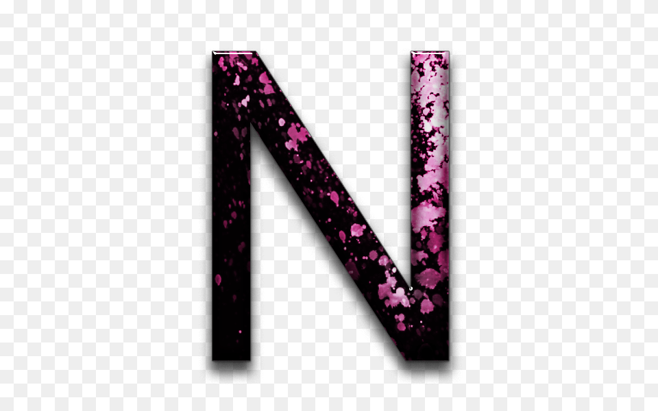 Letter N, Purple, Blackboard, Text Free Png Download