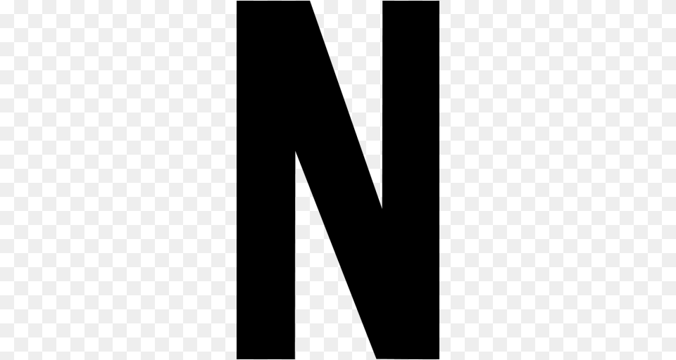 Letter N, Gray Free Transparent Png