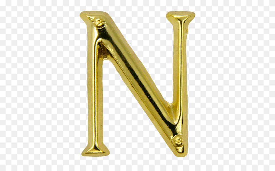 Letter N, Handrail, Smoke Pipe, Gold, Handle Free Png