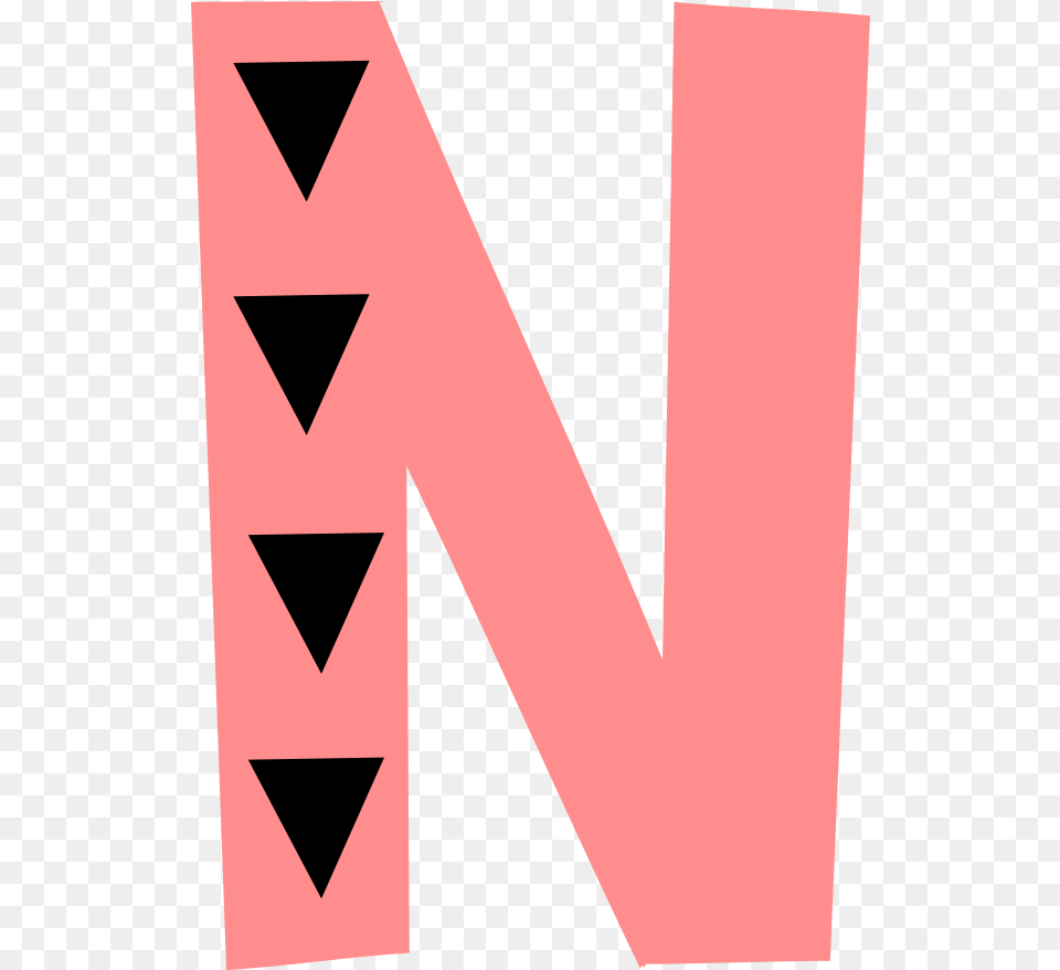Letter N Font Triangle Png Image