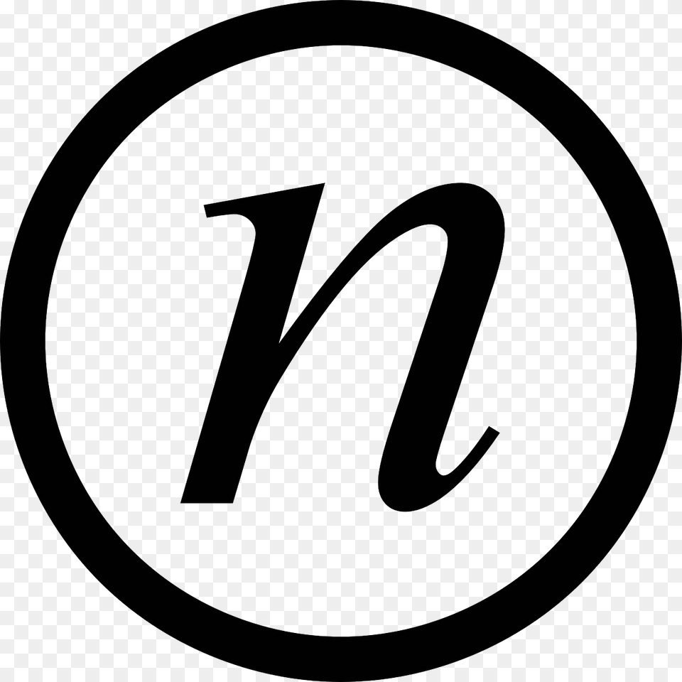 Letter N In Circle, Symbol, Text, Number, Ammunition Png Image