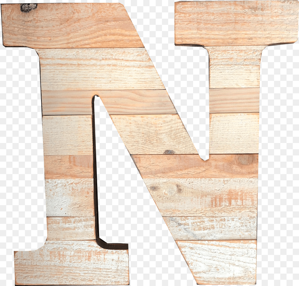 Letter N Plank, Plywood, Wood, Hardwood, Indoors Png