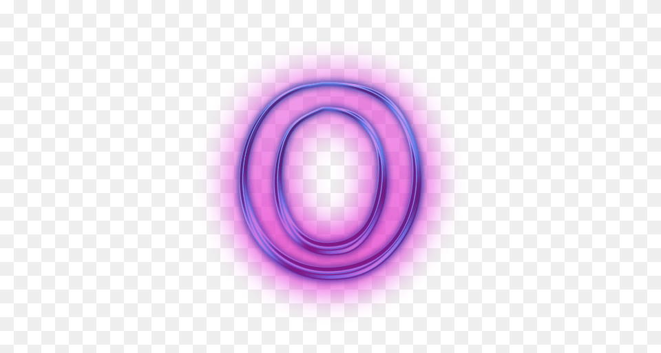 Letter O, Purple, Spiral, Disk, Light Free Png