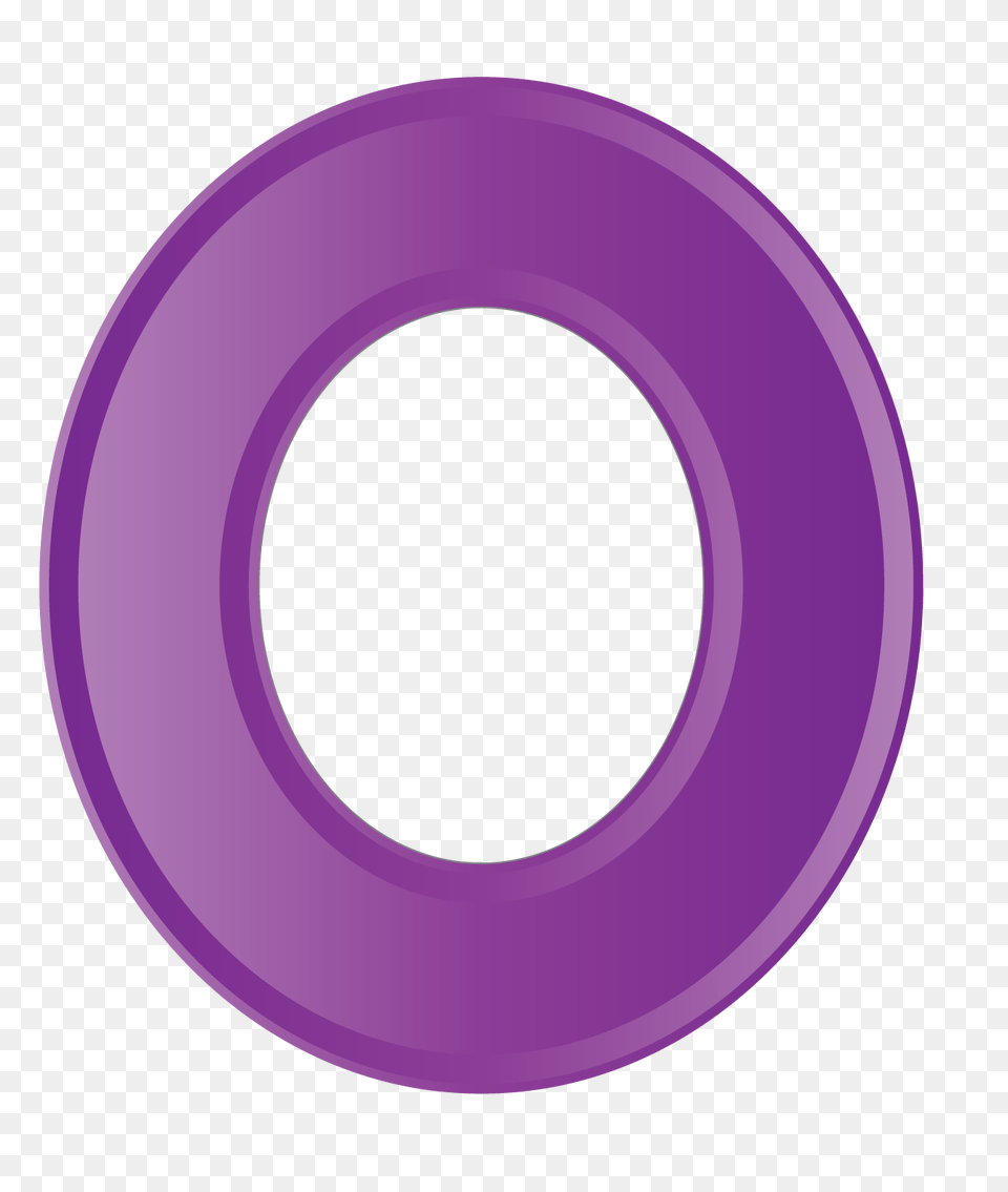 Letter O, Purple, Disk Free Png Download