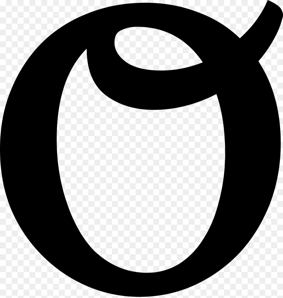 Letter O, Gray Png