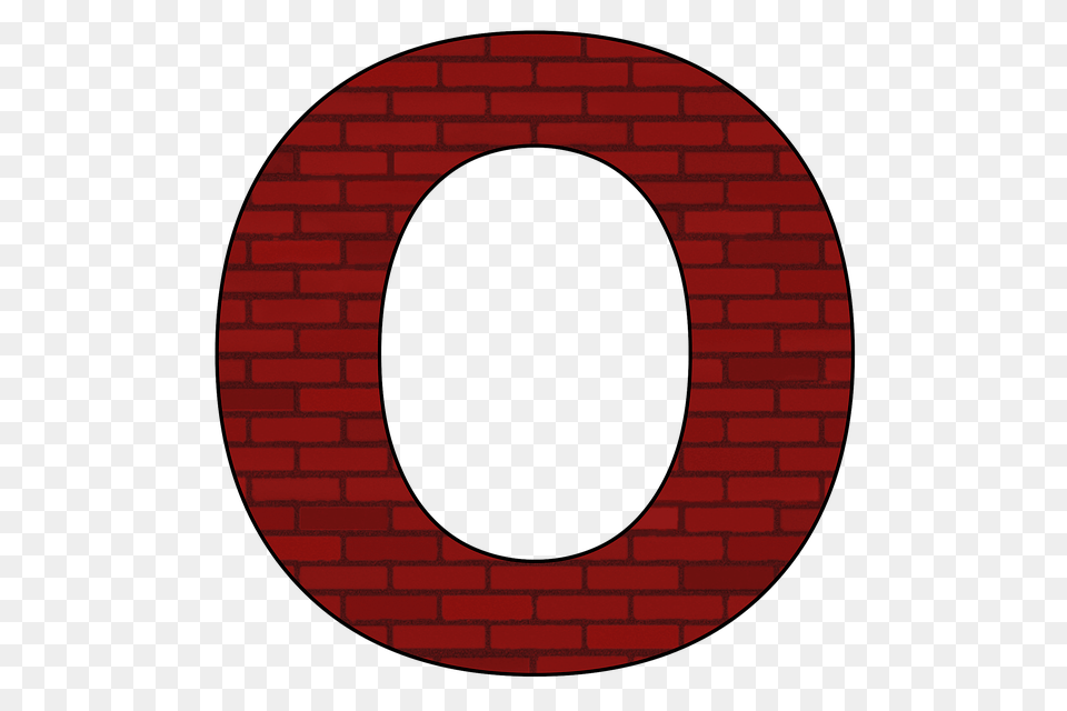 Letter O, Brick, Architecture, Building, Wall Png