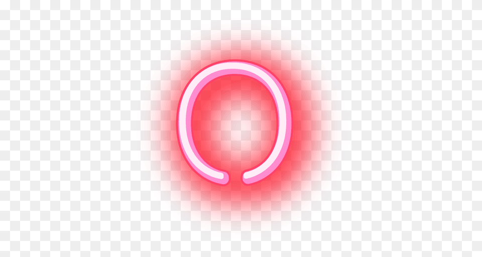 Letter O, Light, Neon, Plate Png Image