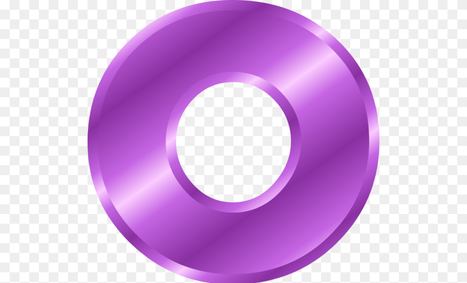 Letter O, Purple, Disk, Dvd Free Png