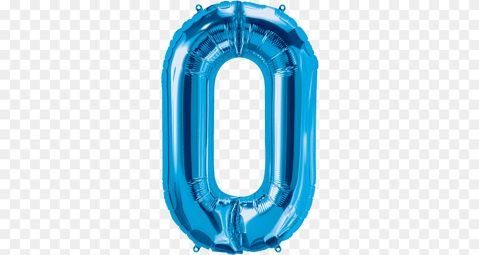 Letter O Blue Number 0 Balloon, Water Png