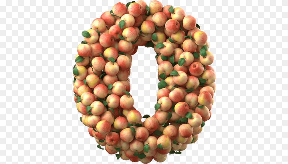 Letter O Food, Fruit, Plant, Produce, Wreath Png Image