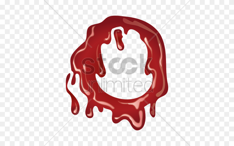 Letter O With Dripping Blood Vector Image, Food, Ketchup, Wax Seal Free Png