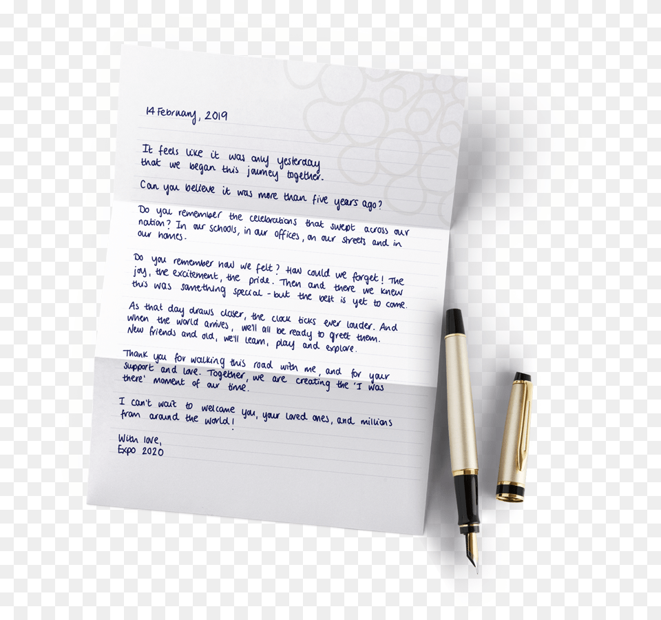 Letter Of Love To The Uae, Text, Pen Free Png Download