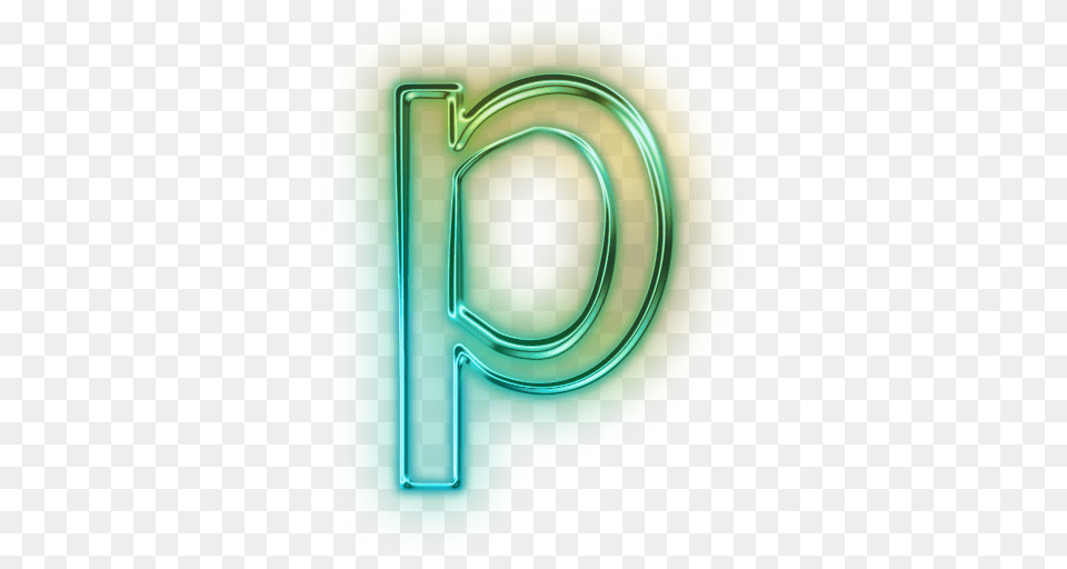 Letter P, Light, Neon Free Png