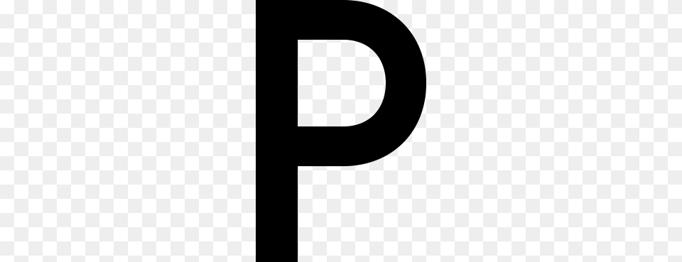 Letter P, Gray Free Png Download