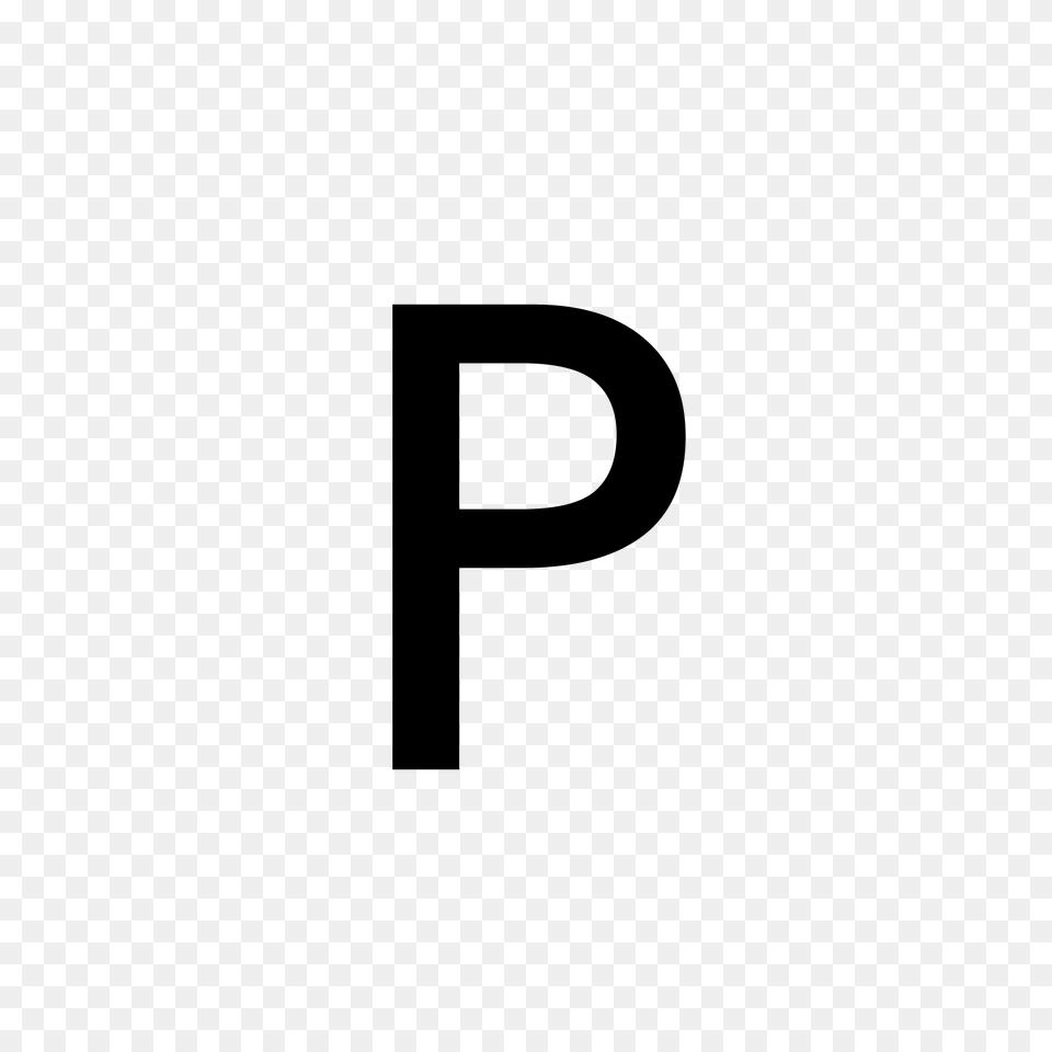 Letter P, Gray Png