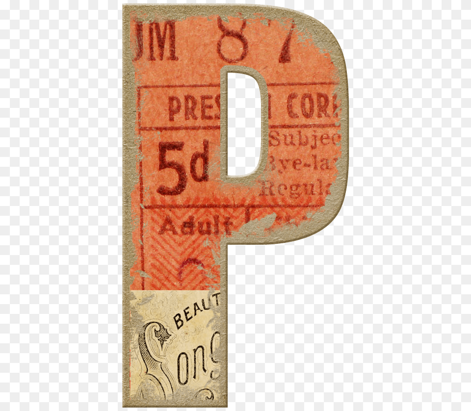 Letter P, Paper, Text, Ticket Free Png