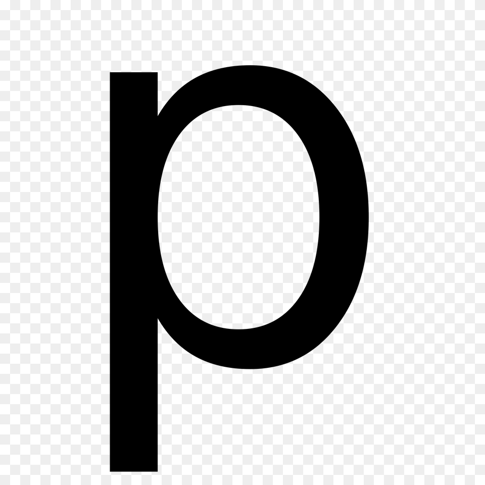 Letter P, Gray Png Image