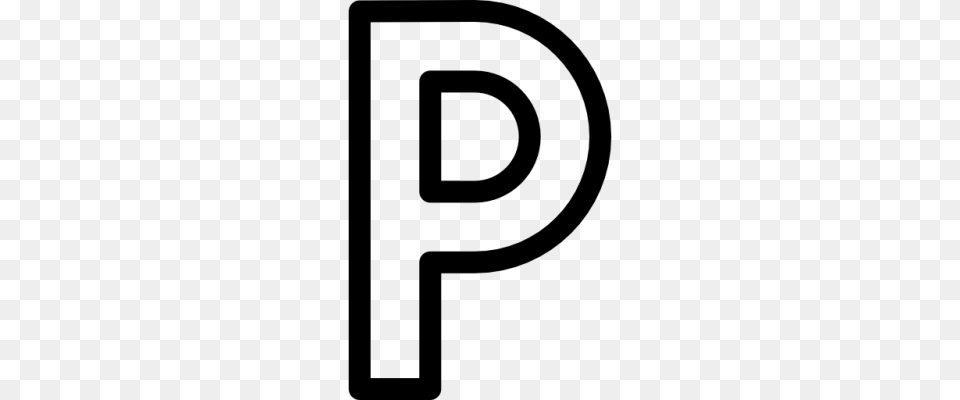 Letter P, Gray Png Image