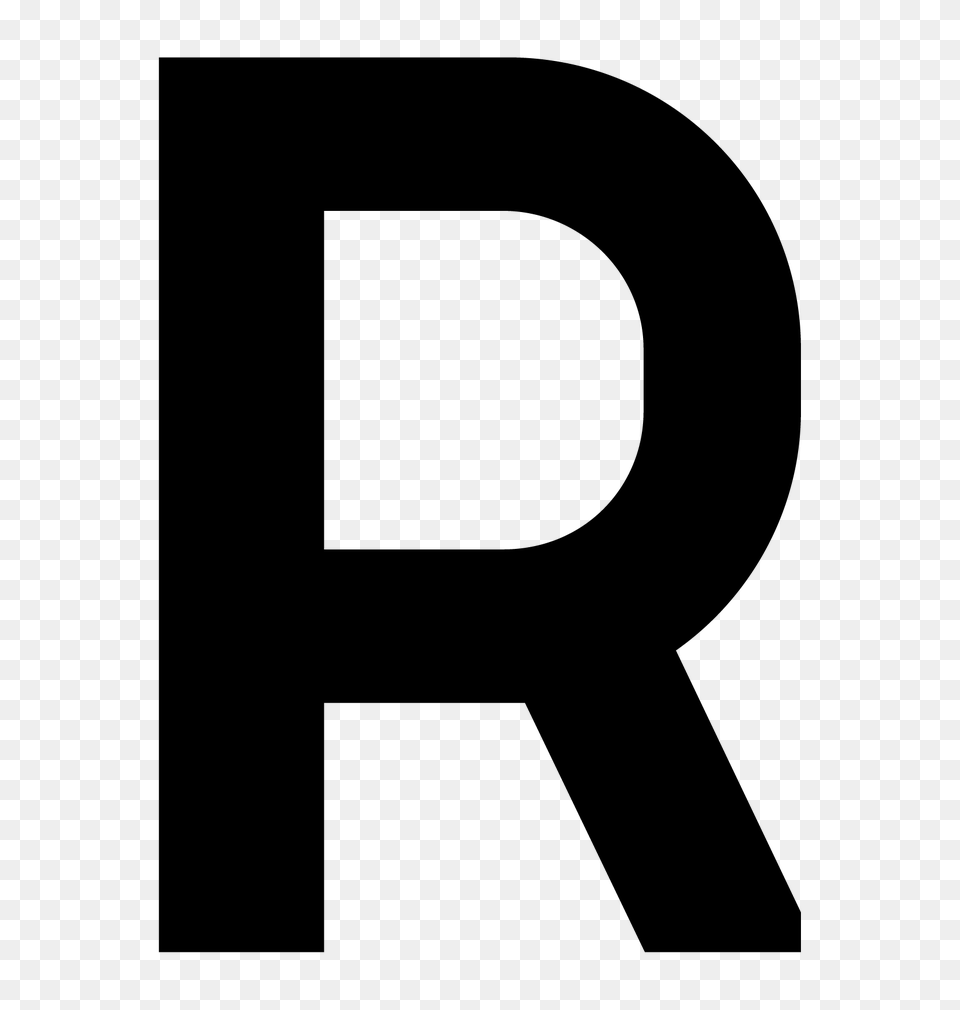 Letter R, Silhouette, First Aid, Text Free Png