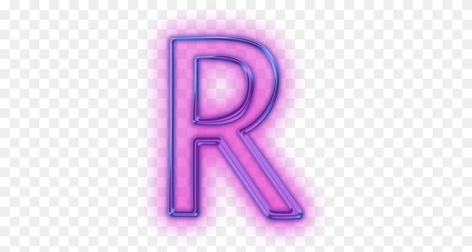 Letter R, Purple, Light, Symbol, Text Free Transparent Png