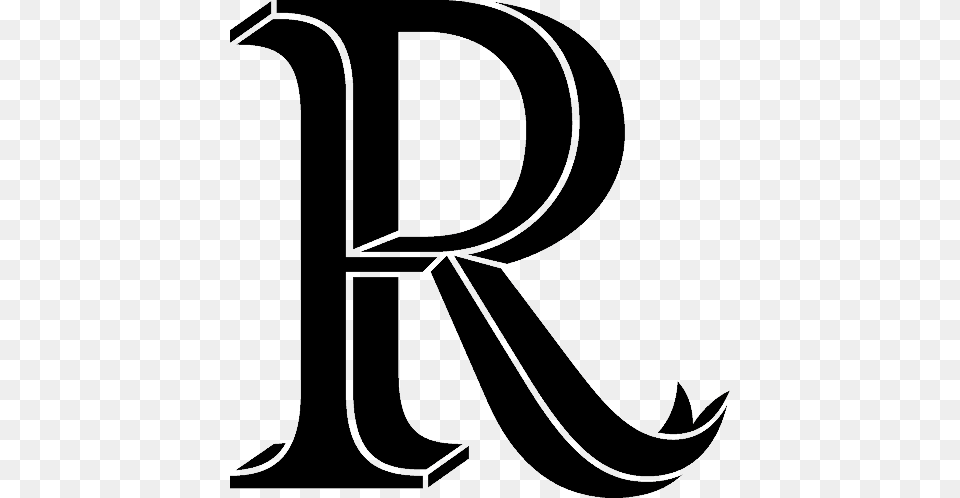 Letter R, Stencil, Symbol, Text Png Image