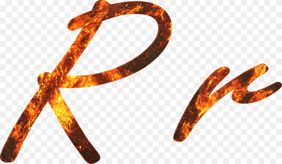 Letter R Fire Embers Lava Font Write Type Fonts Letter R Designing, Symbol Free Png Download