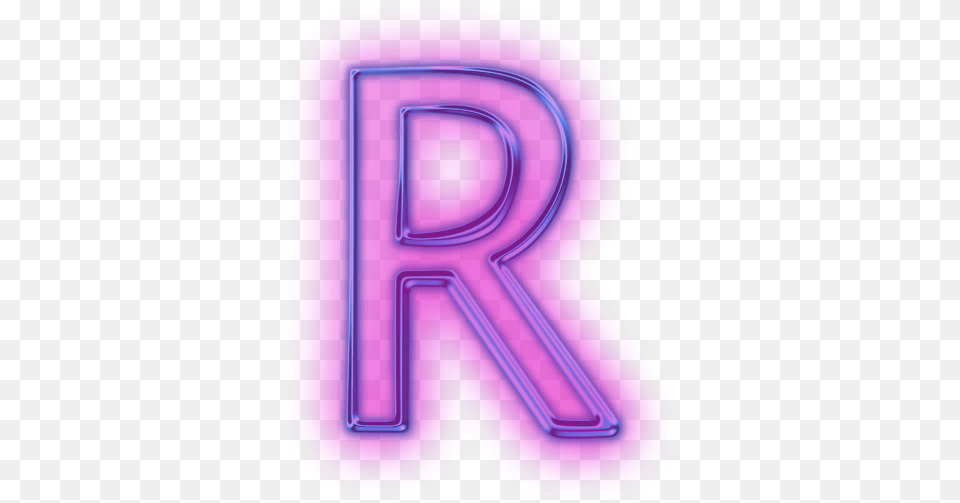 Letter R Download Letter R In Bubble Letters, Light, Purple, Neon, Text Free Transparent Png