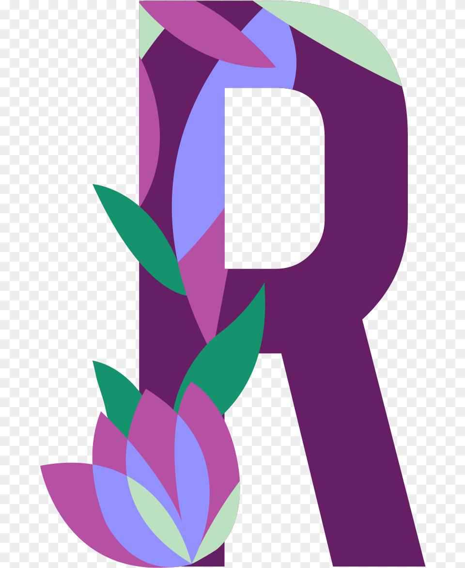 Letter R Image Letter R Background, Purple, Number, Symbol, Text Free Png Download