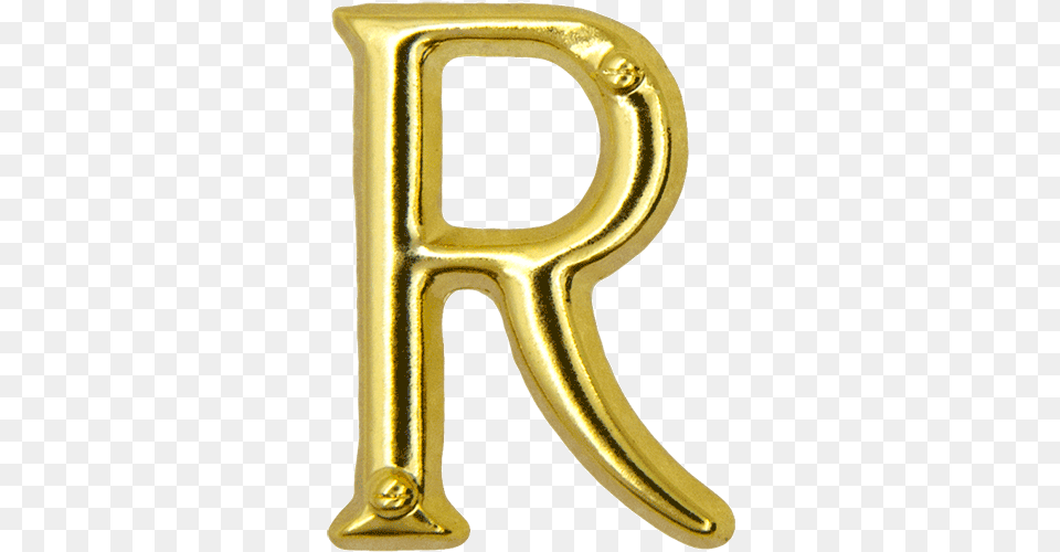 Letter R In Gold, Text, Number, Symbol, Smoke Pipe Png Image