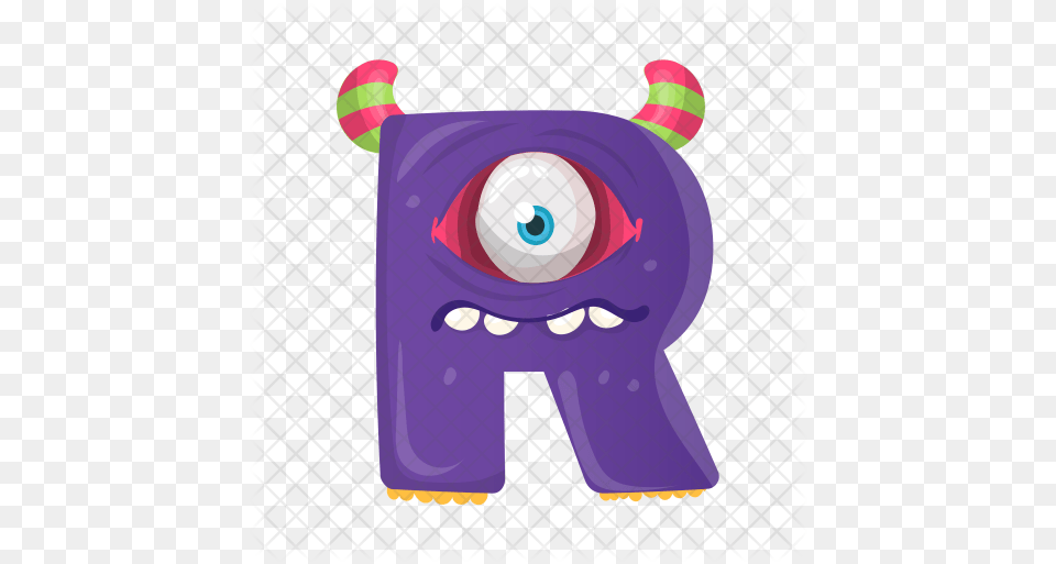 Letter R Monster Icon Cartoon Monster Letter R, Pinata, Toy Png