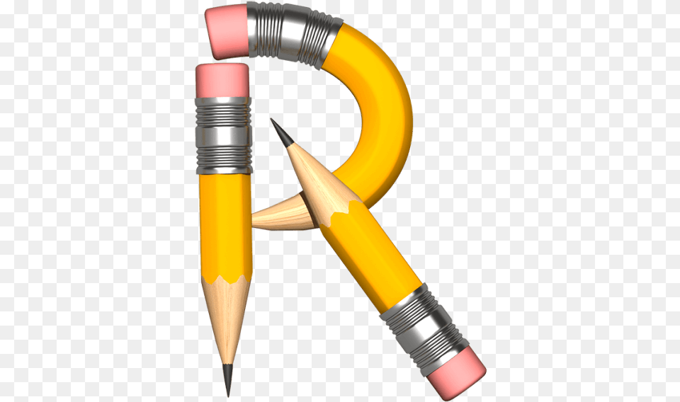 Letter R With Pencil, Mortar Shell, Weapon Free Png