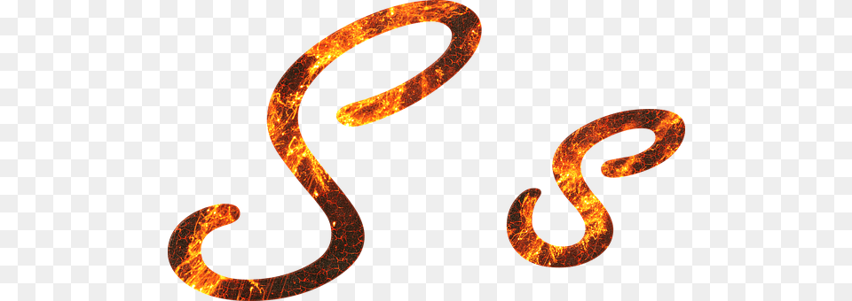 Letter S Fire Embers Lava Font Different Types Of Letter S Free Png