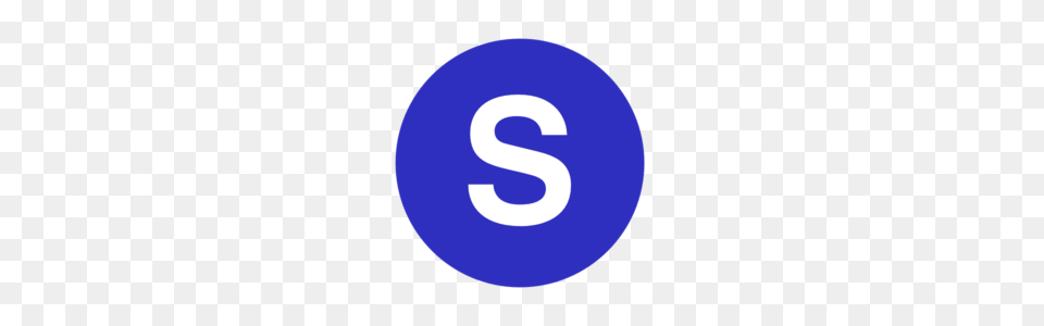 Letter S In A Cercle Blue Clip Art, Symbol, Number, Text, Astronomy Free Png