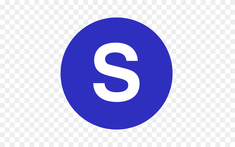 Letter S In A Cercle Blue Clip Art For Web, Symbol, Number, Text, Disk Free Transparent Png