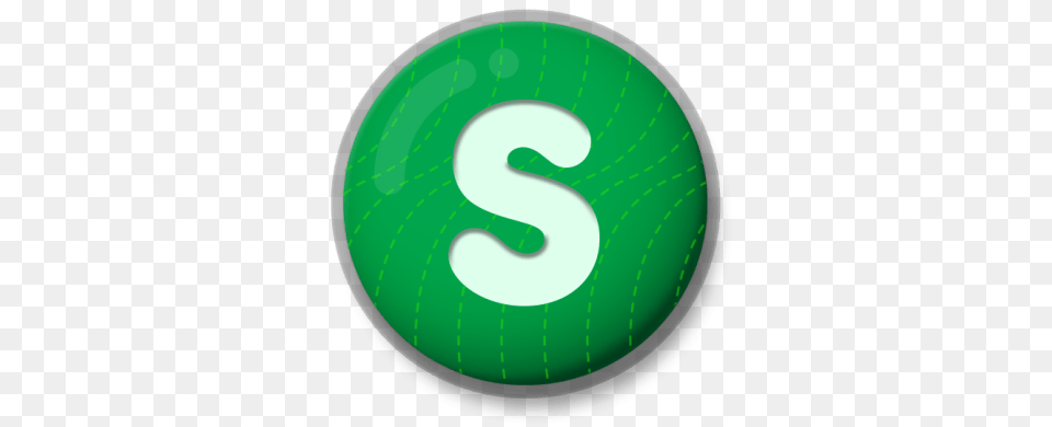 Letter S Roundlet, Green, Symbol, Number, Text Png
